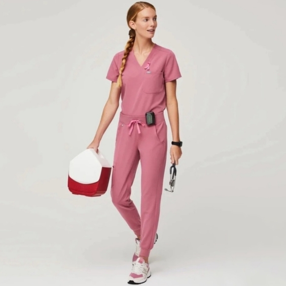 Figs Special Edition Breast Cancer Set XS - Picture 16 of 16